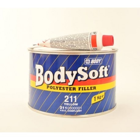 BODY Soft 211 polyesterový tmel žltý 1 kg