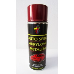 Sprej autolak ŠKODA F3L červená Rio metalíza 200 ml