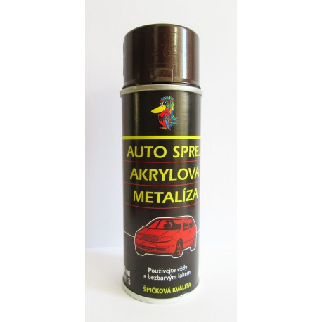 Sprej autolak ŠKODA 9896 hnedá amber metalíza 200 ml