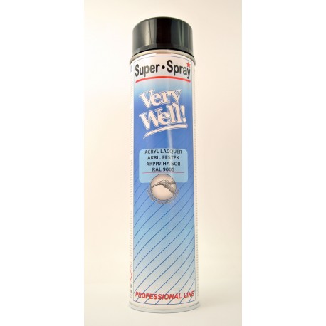 MoTip Very Well sprej RAL 9005 lesklý 600 ml