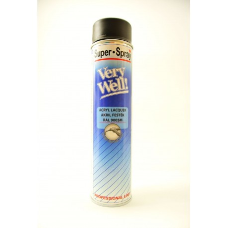 MoTip Very Well matný čierny sprej RAL 9005 600 ml