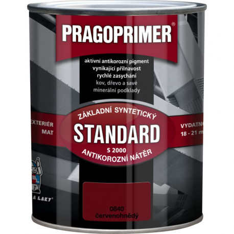 PRAGOPRIMER S 2000 červenohnedá základná farba 0,6 l