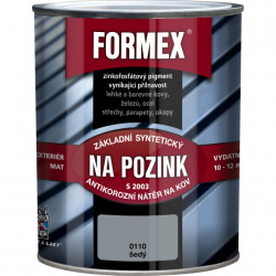 FORMEX S 2003 základná farba na pozink sivá 0,6 l
