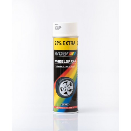 MoTip lesklý biely sprej na disky 500 ml